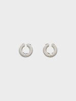 Ada Large Palladium-Plated Hoop Earrings - Image 3
