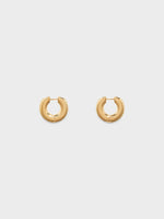 Ada Medium 18kt Gold-Plated Hoop Earrings - Image 2