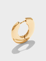 Ada Medium 18kt Gold-Plated Hoop Earrings - Image 3