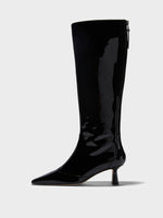 Alexis Patent Knee-High Boots - Image 1