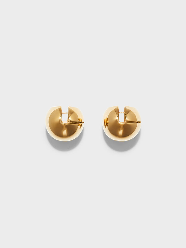 Aeyde | Alice Large 18kt Gold-Plated Earrings for Women | Luxury Materials | Handmade in Italy