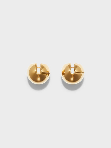 Aeyde | Alice Large 18kt Gold-Plated Earrings for Women | Luxury Materials | Handmade in Italy