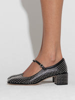 Aline Mini Studs Leather Mary-Jane Pumps - Image 6