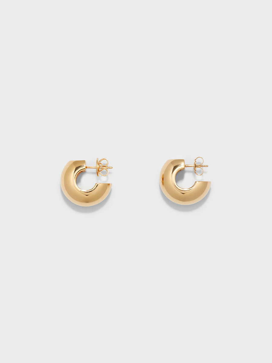 Alma Medium 18kt Gold-Plated Earrings