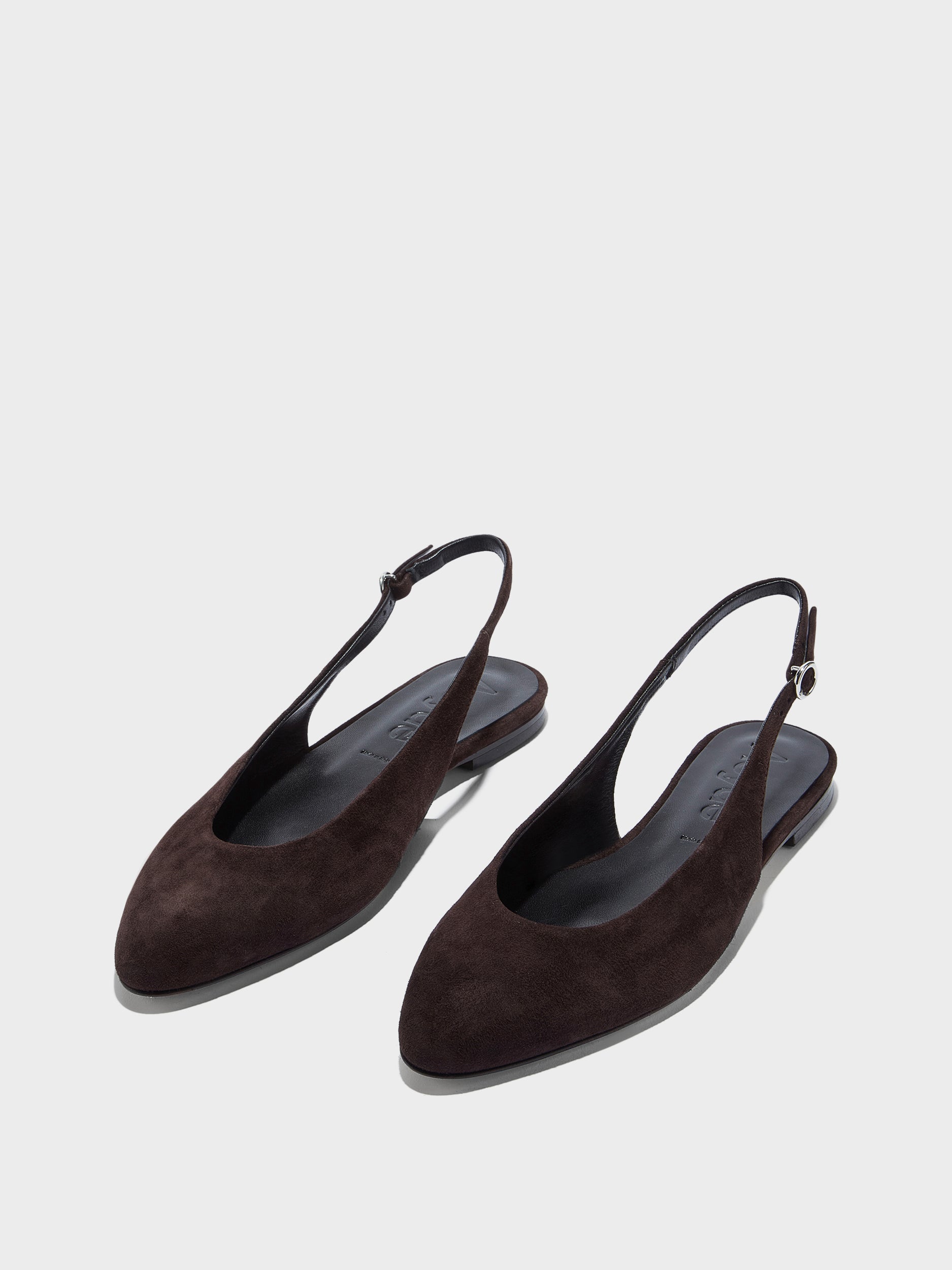 Amelia Suede Slingback Flats - Image 3