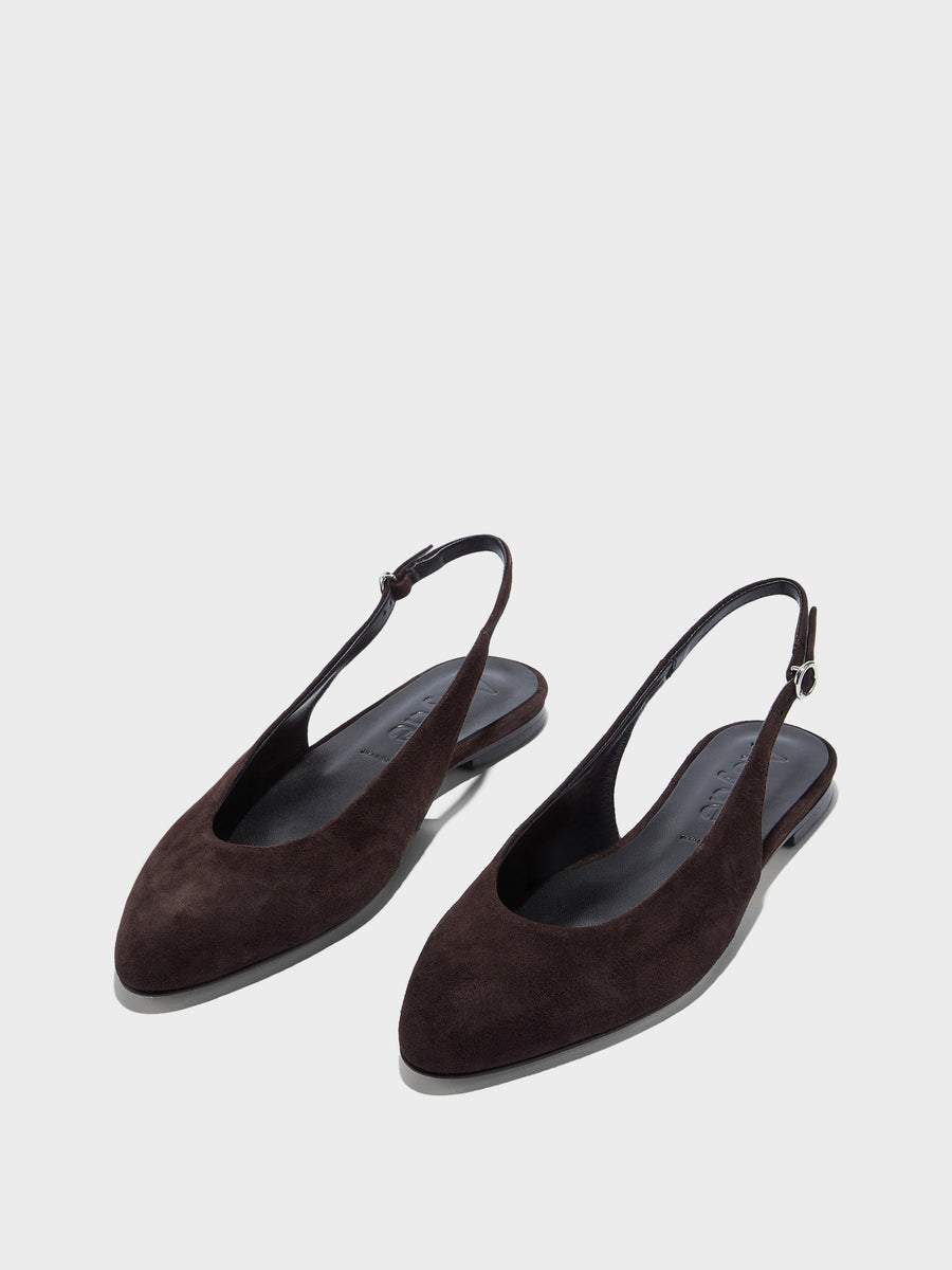 Amelia Suede Slingback Flats