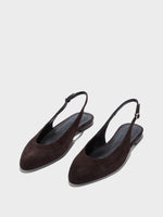 Amelia Suede Slingback Flats - Image 3