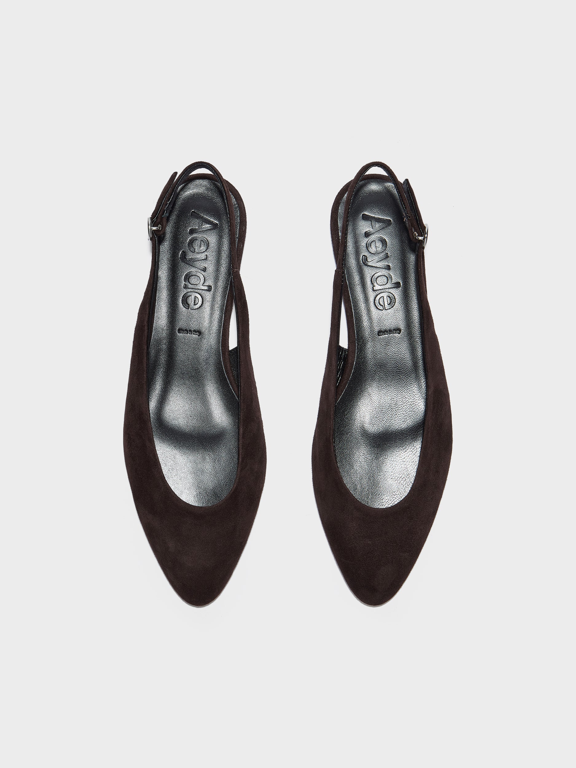Amelia Suede Slingback Flats - Image 5