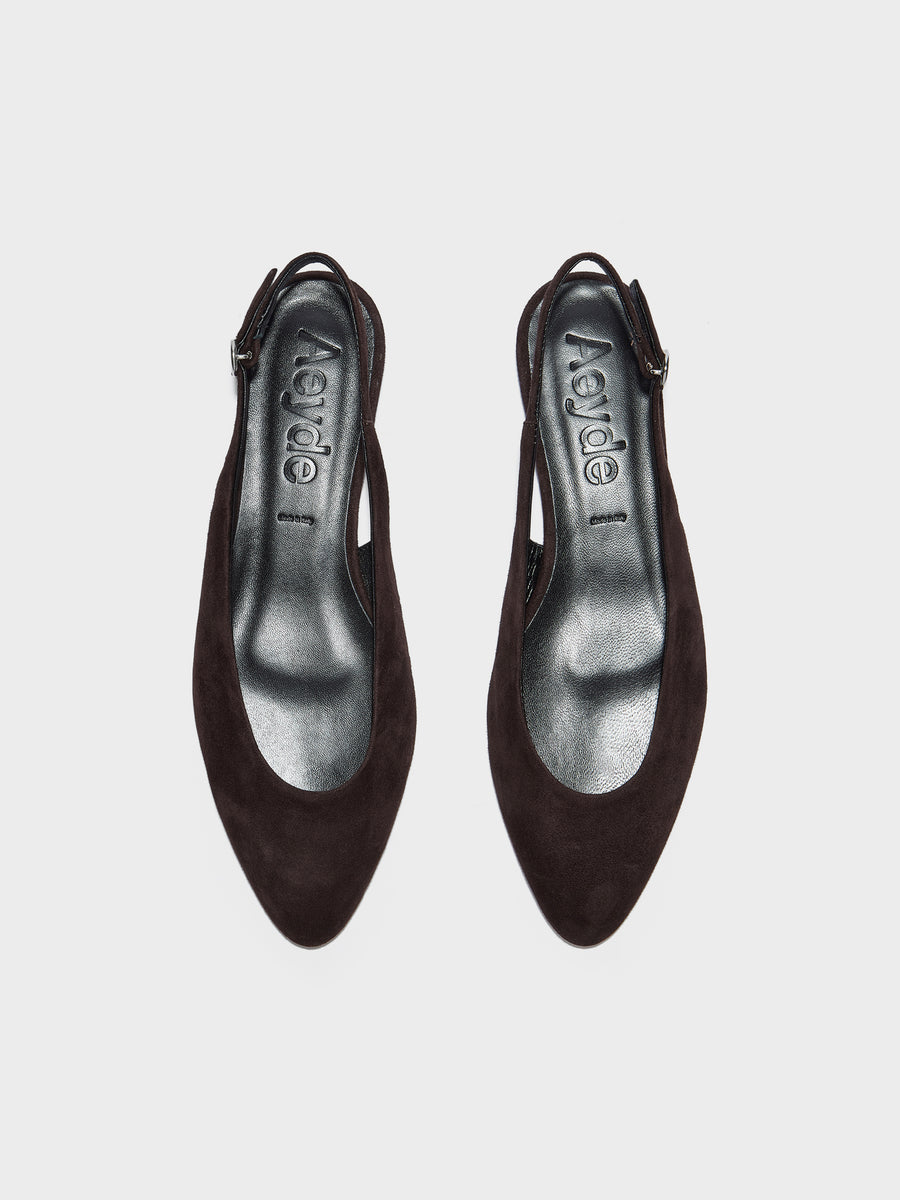 Amelia Suede Slingback Flats
