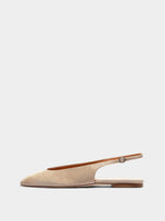 Amelia Suede Slingback Flats - Image 1