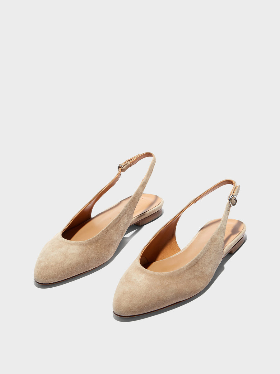 Amelia Suede Slingback Flats