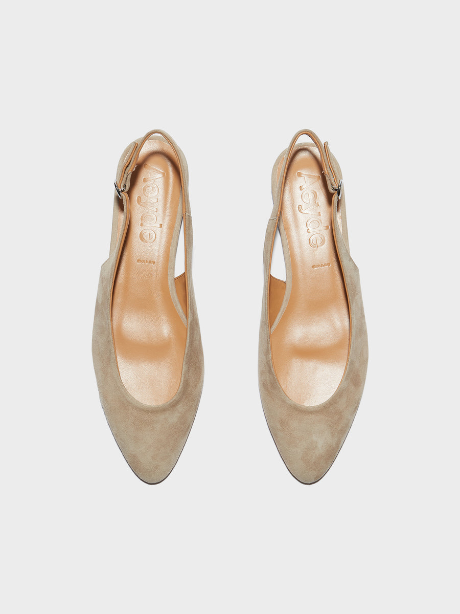 Amelia Suede Slingback Flats