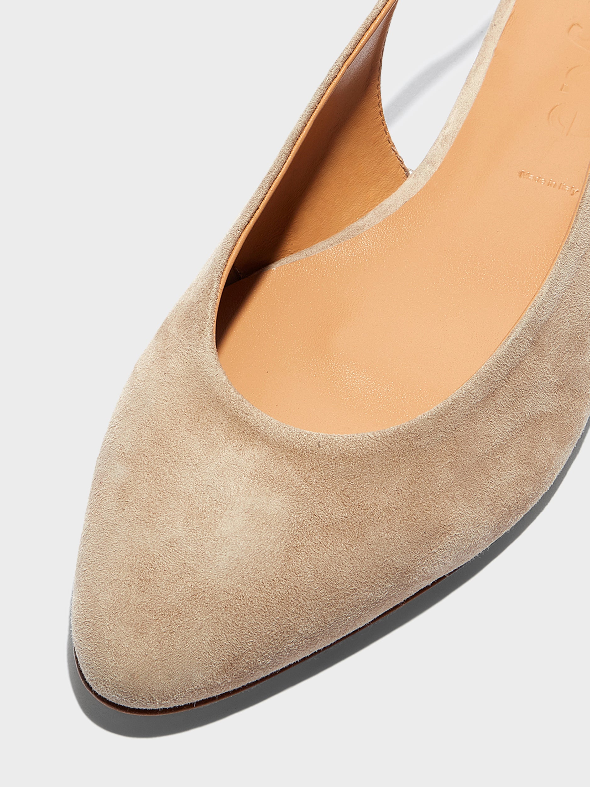 Amelia Suede Slingback Flats - Image 4