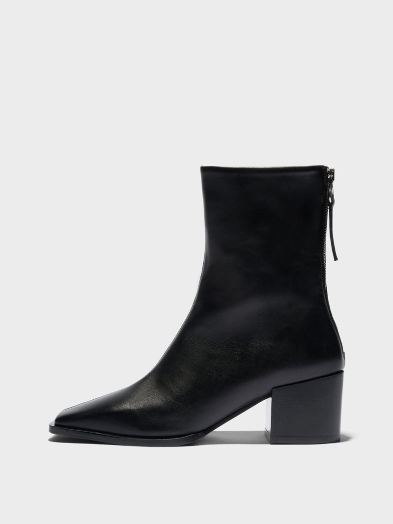 Amina Leather Ankle Boots
