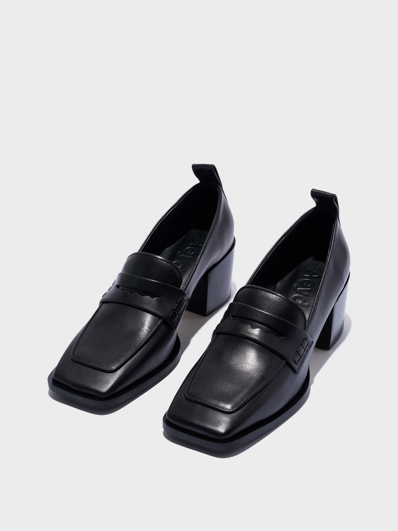 Anka Block-Heel Loafers