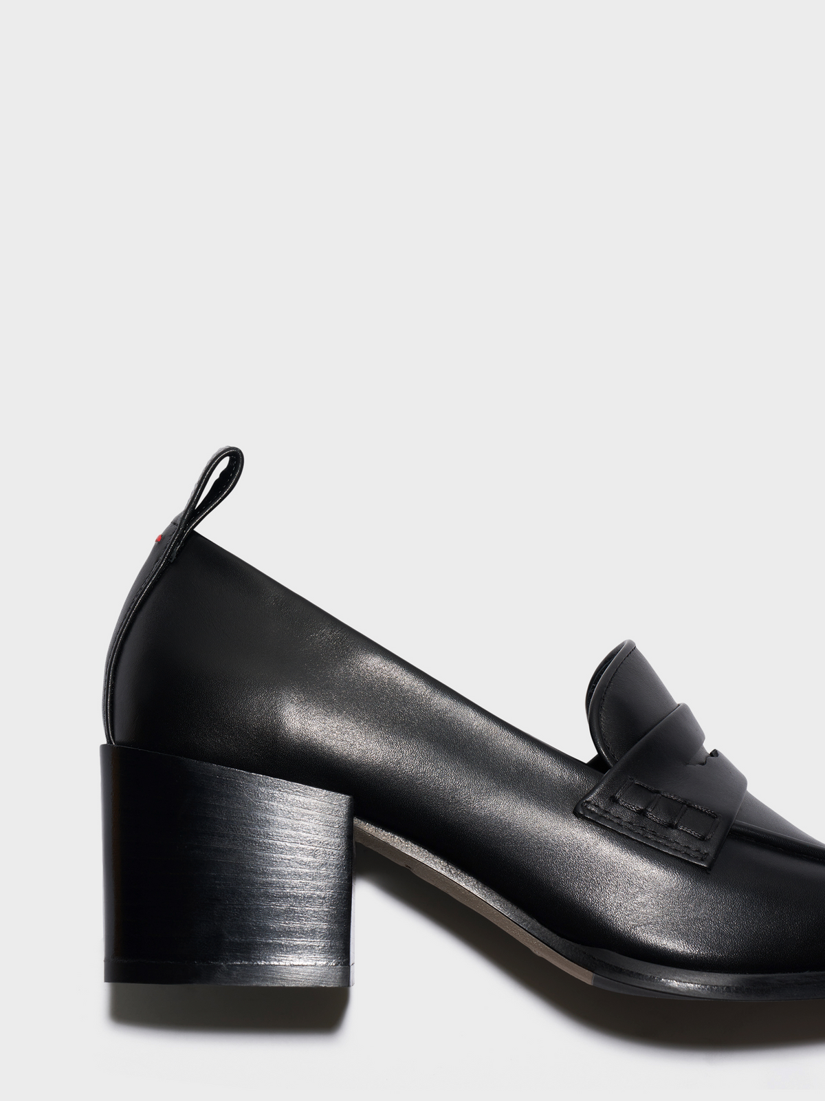 Anka Block-Heel Loafers
