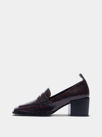 Anka Block-Heel Loafers