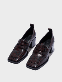 Anka Block-Heel Loafers