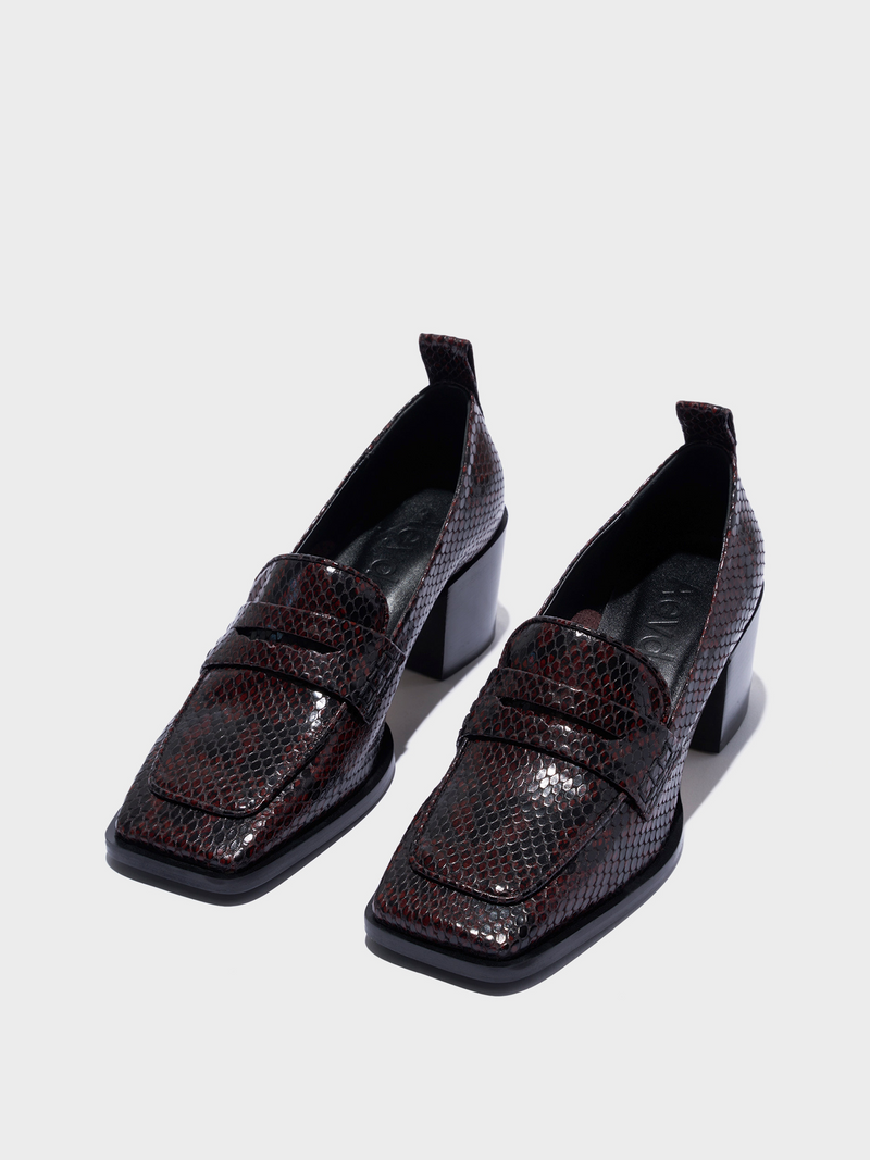 Anka Block-Heel Loafers