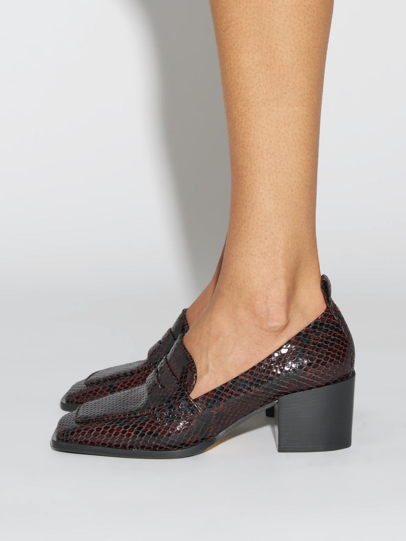 Anka Block-Heel Loafers