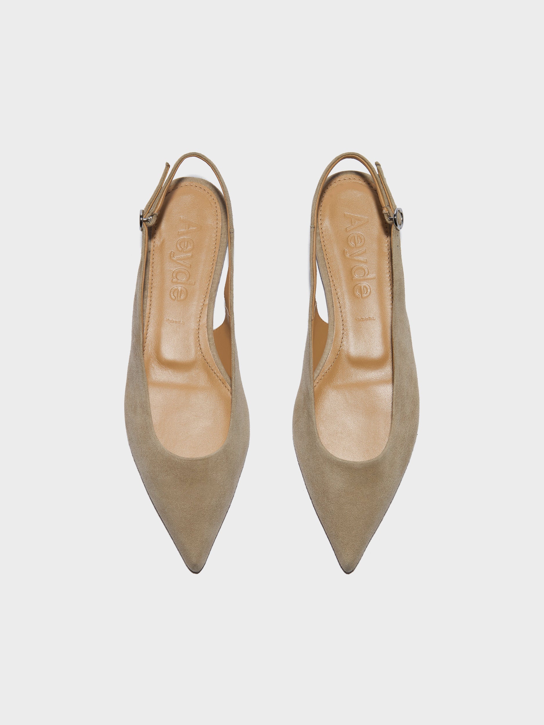 Annora Suede Slingback Flats - Image 5
