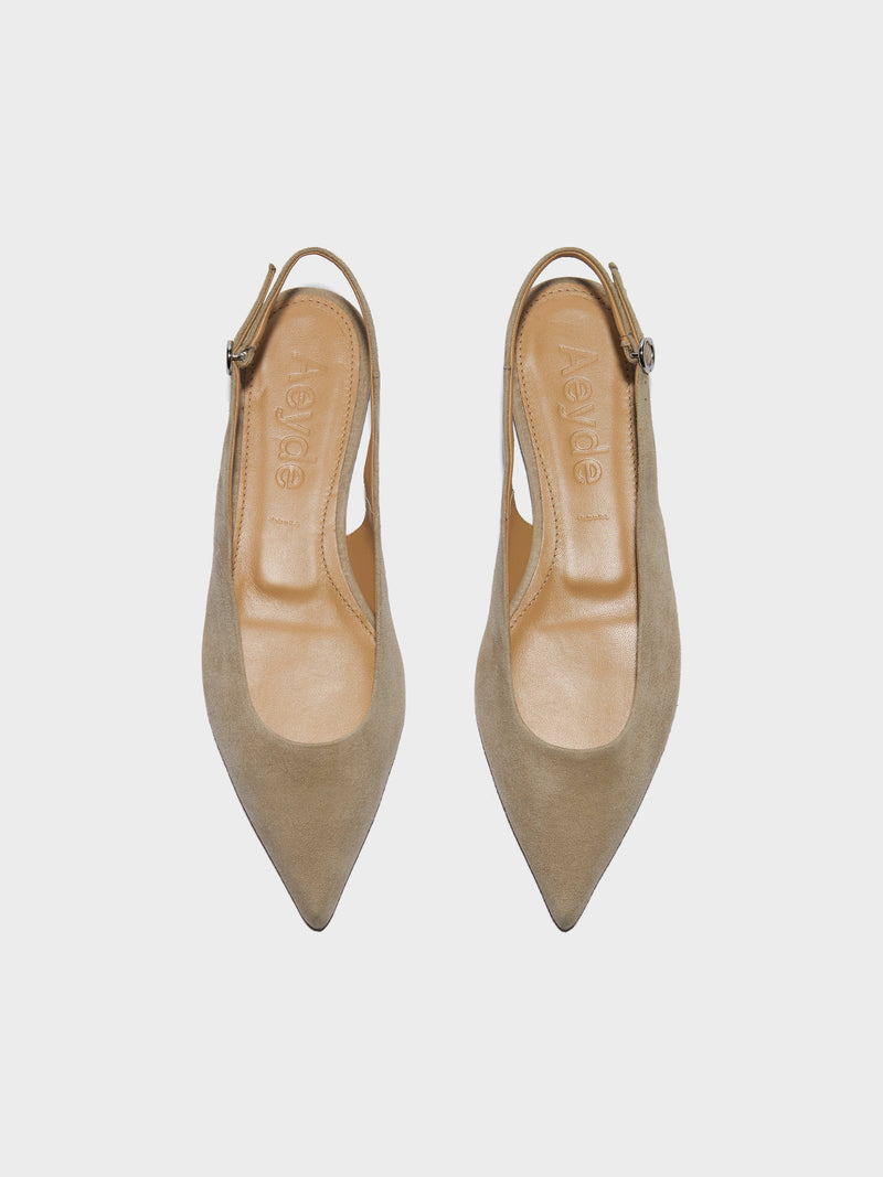 Annora Suede Slingback Flats