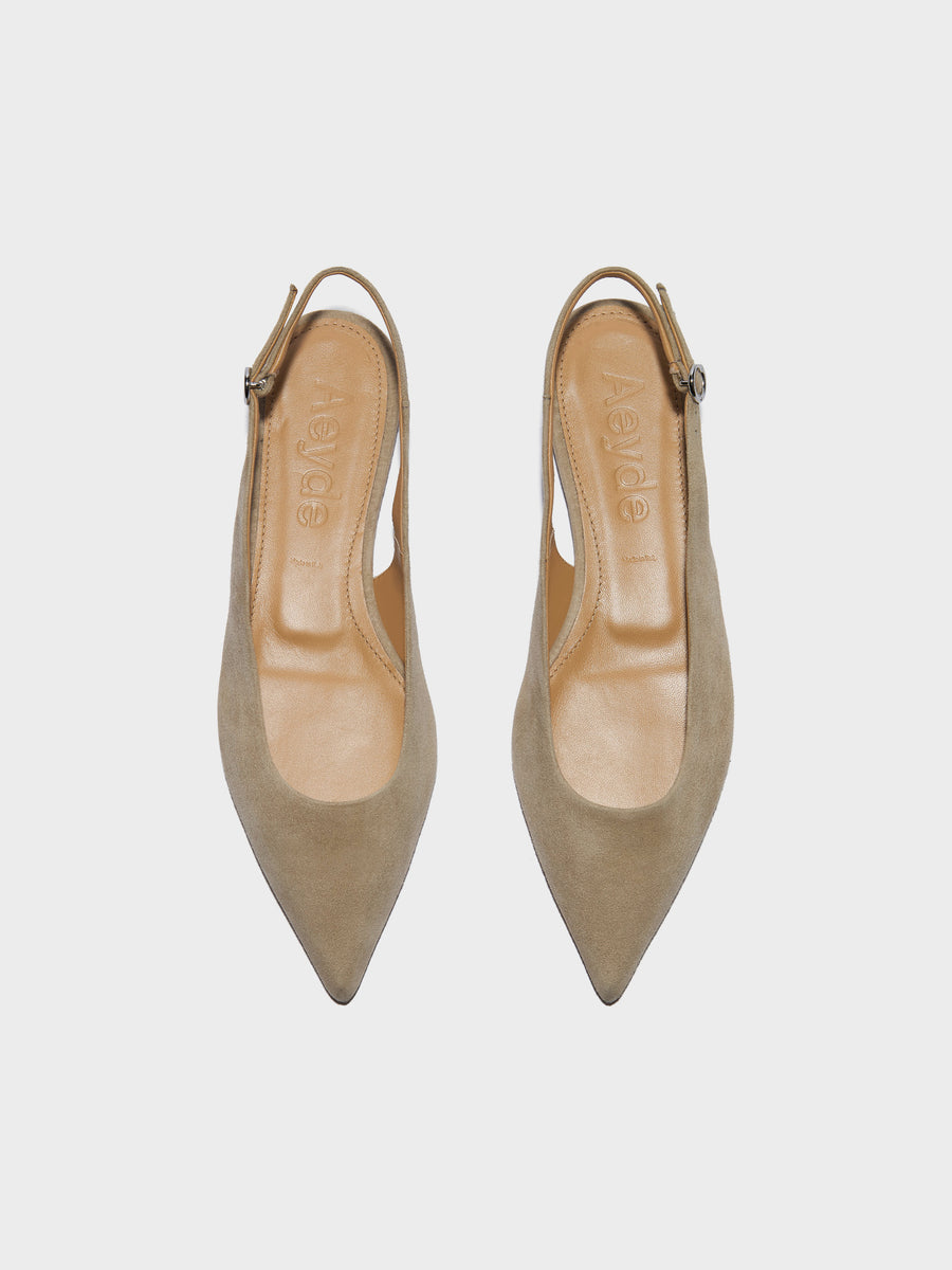 Annora Suede Slingback Flats