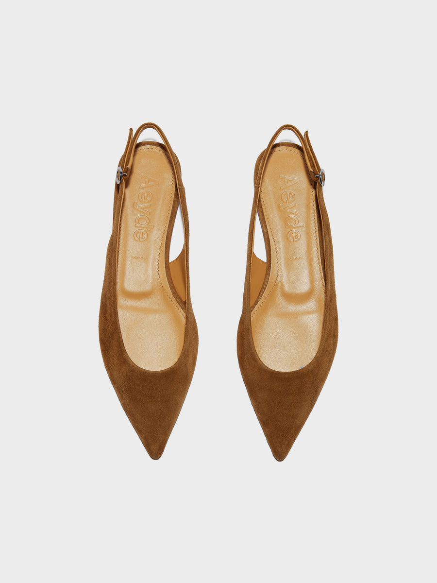Annora Suede Slingback Flats