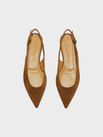 Annora Suede Slingback Flats - Image 5