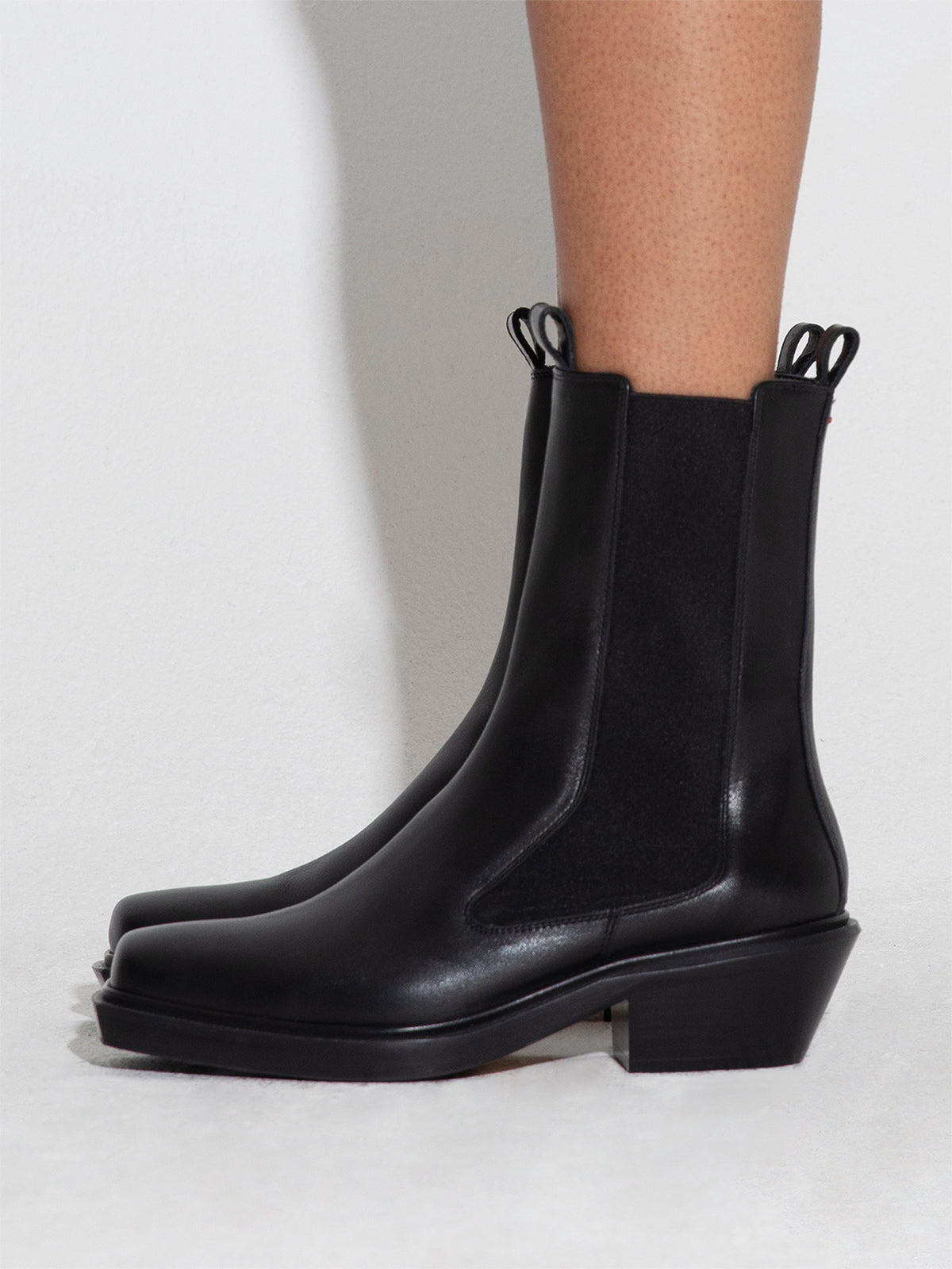 Antonia Leather Biker Boots - Image 6