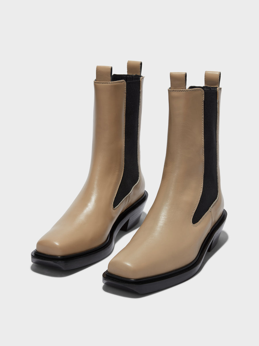 Antonia Leather Biker Boots