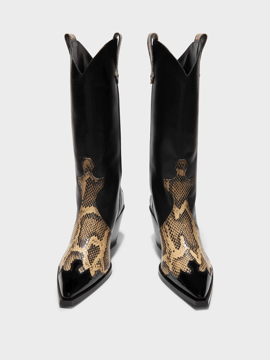 Ariel Leather Cowboy Boots