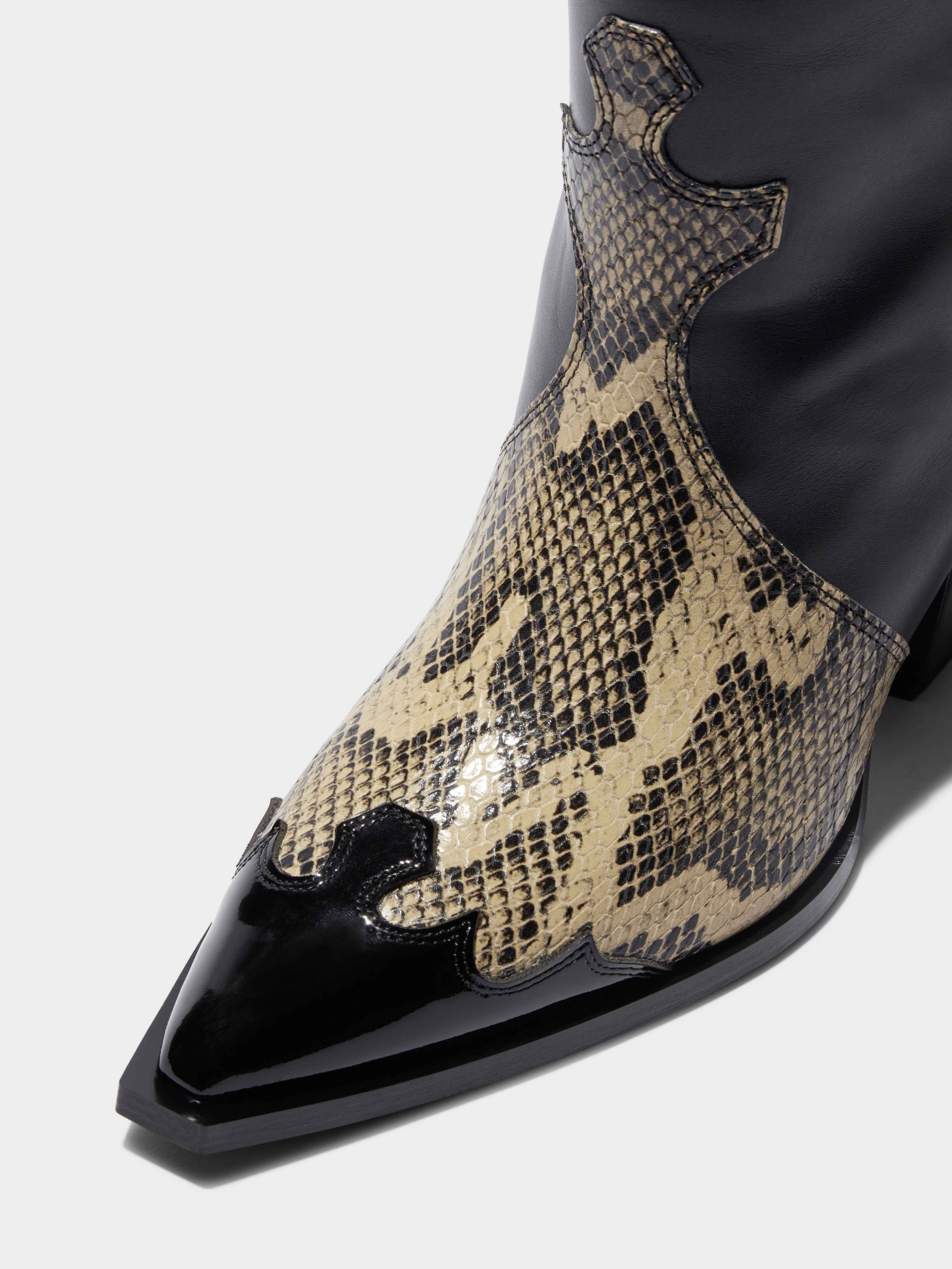 Ariel Leather Cowboy Boots - Image 3