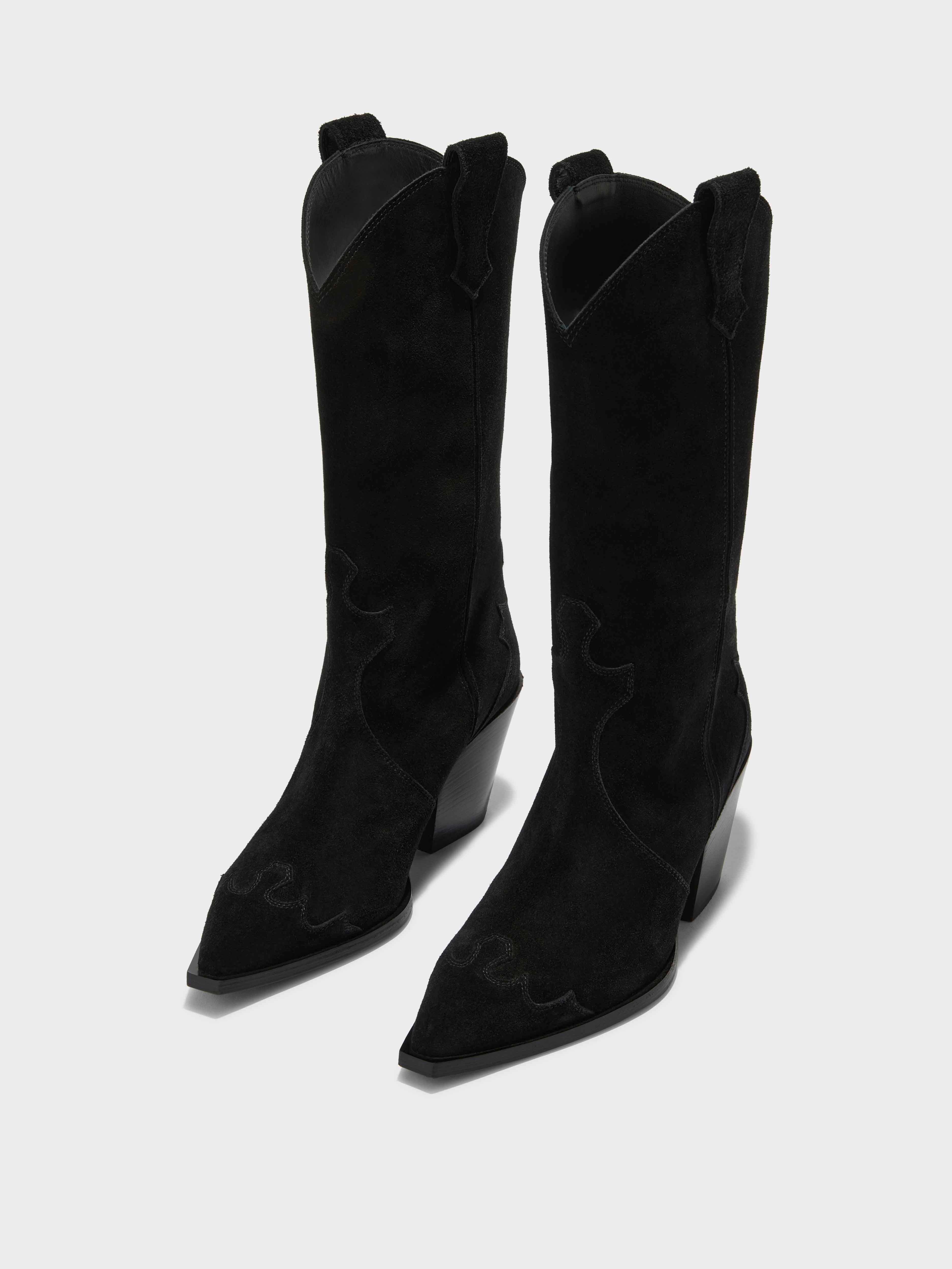 Ariel Suede Cowboy Boots - Image 2