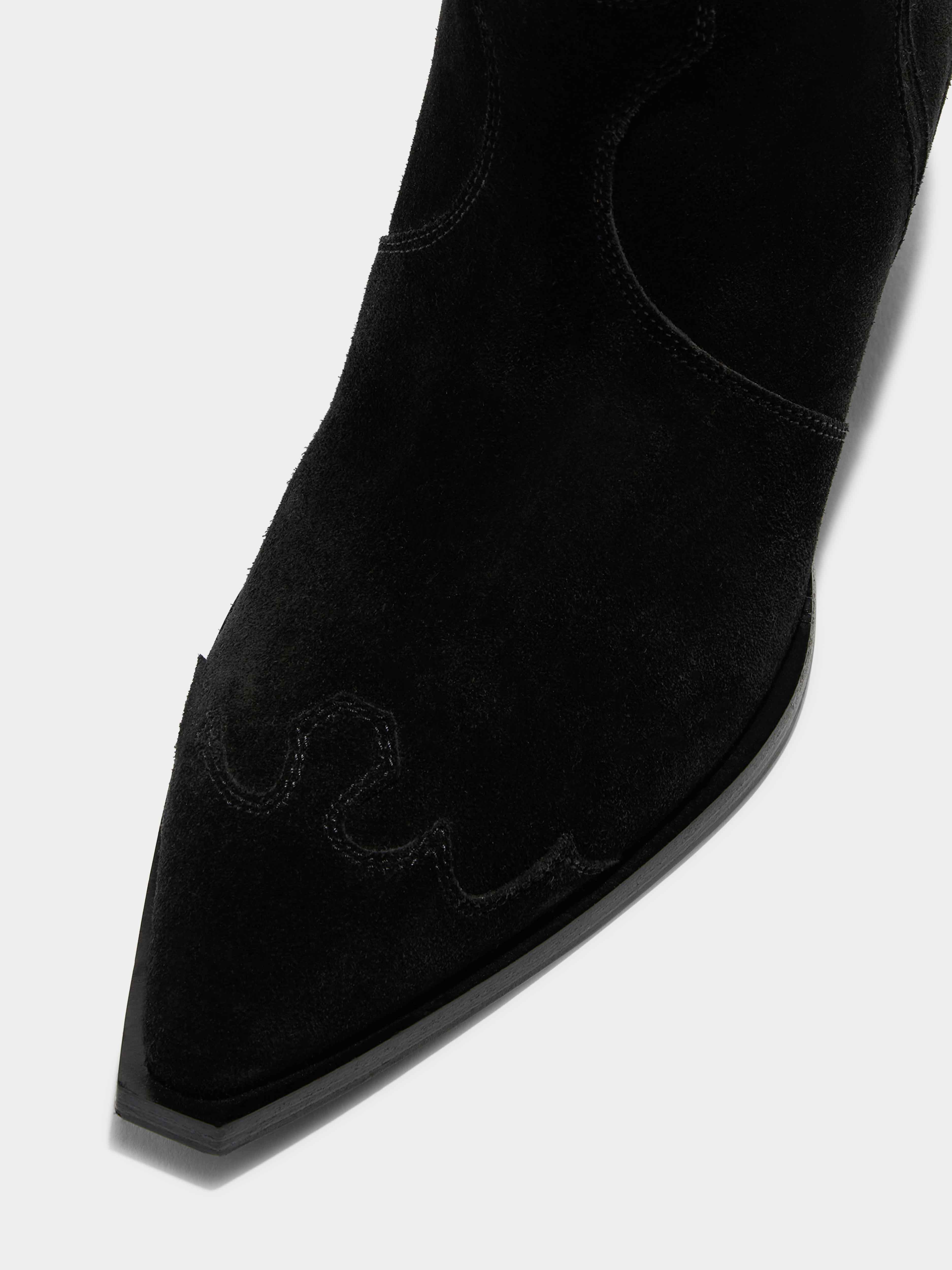 Ariel Suede Cowboy Boots - Image 3