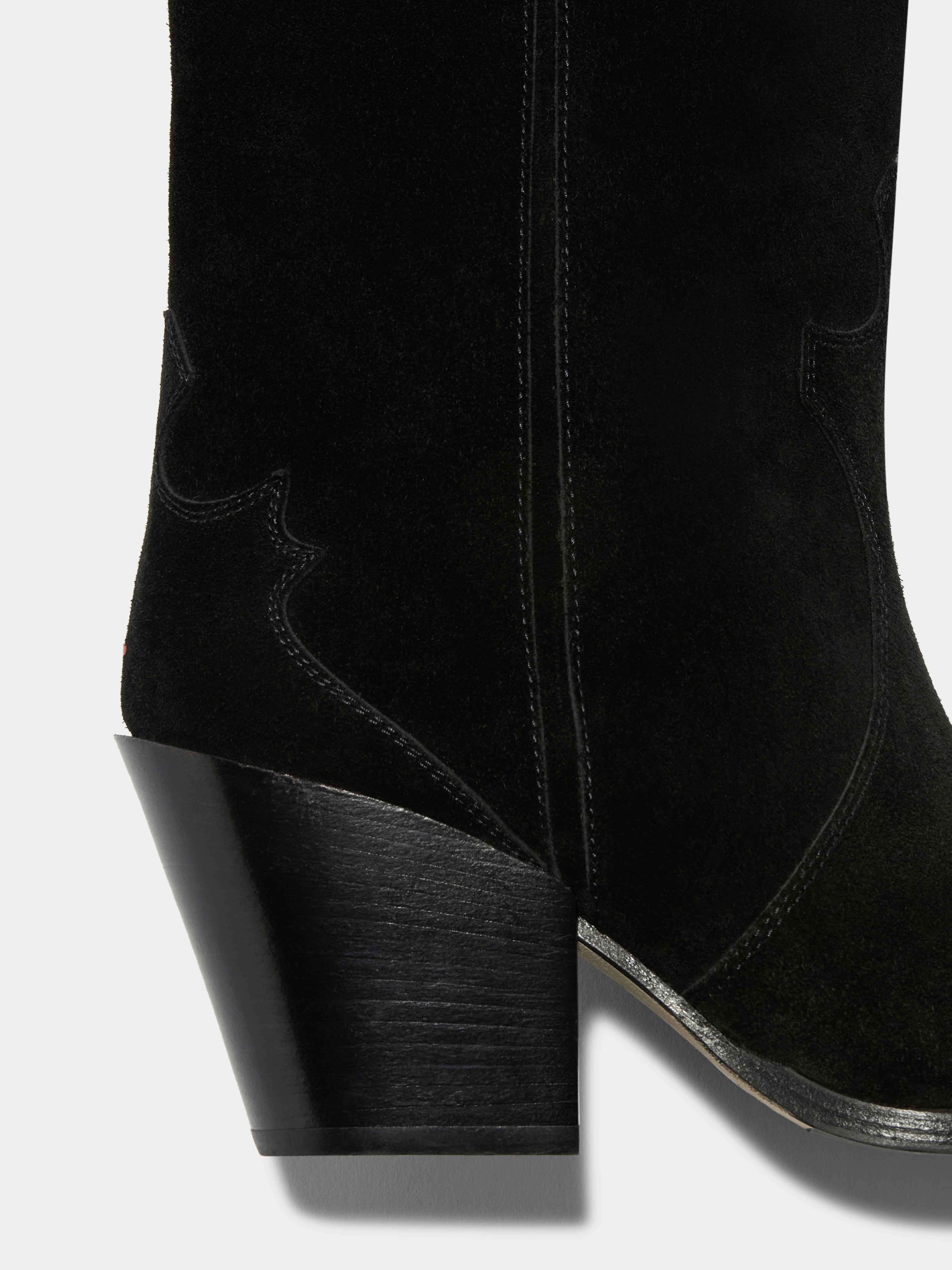 Ariel Suede Cowboy Boots - Image 4