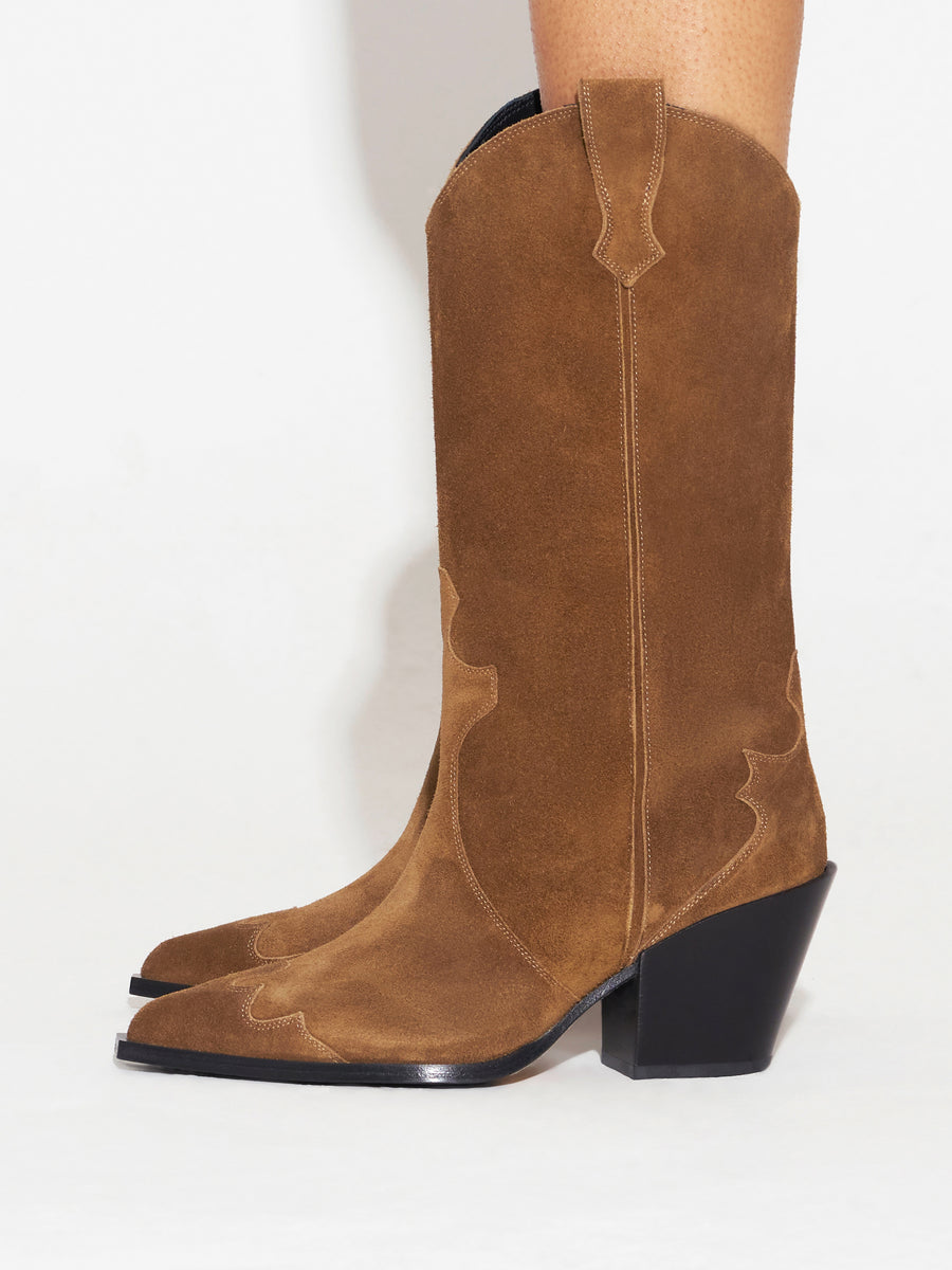 Ariel Suede Cowboy Boots