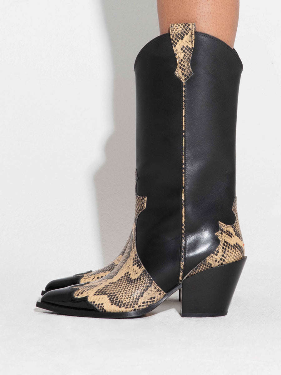 Ariel Leather Cowboy Boots