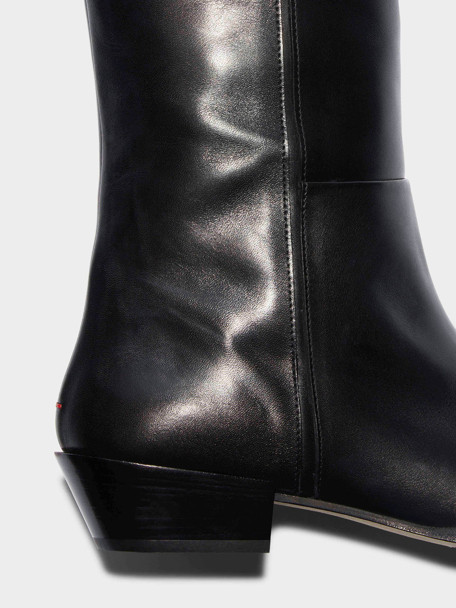 Arla Leather Cowboy Knee-High Boots