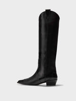 Aruna Leather Knee-High Cowboy Boots - Image 1