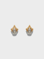 August Palladium and 18kt Gold-Plated Earrings - Image 1