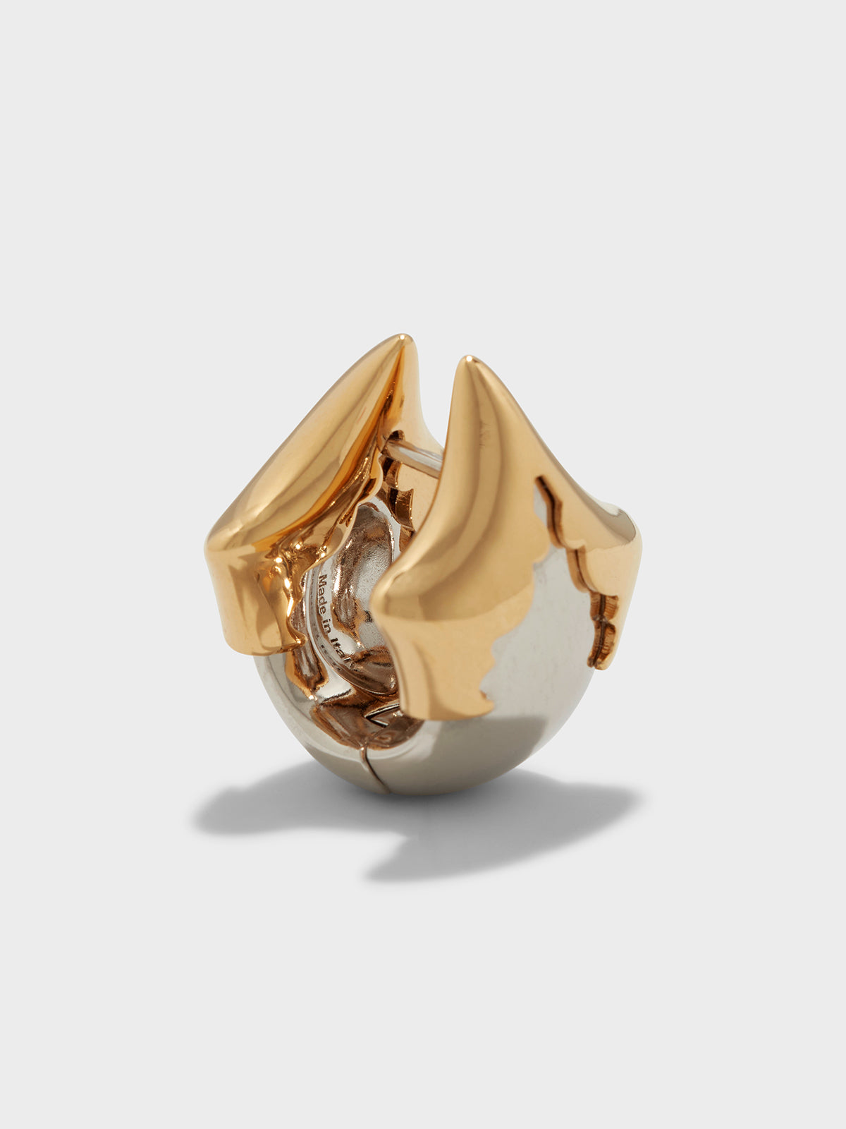 August Palladium and 18kt Gold-Plated Earrings - Image 2