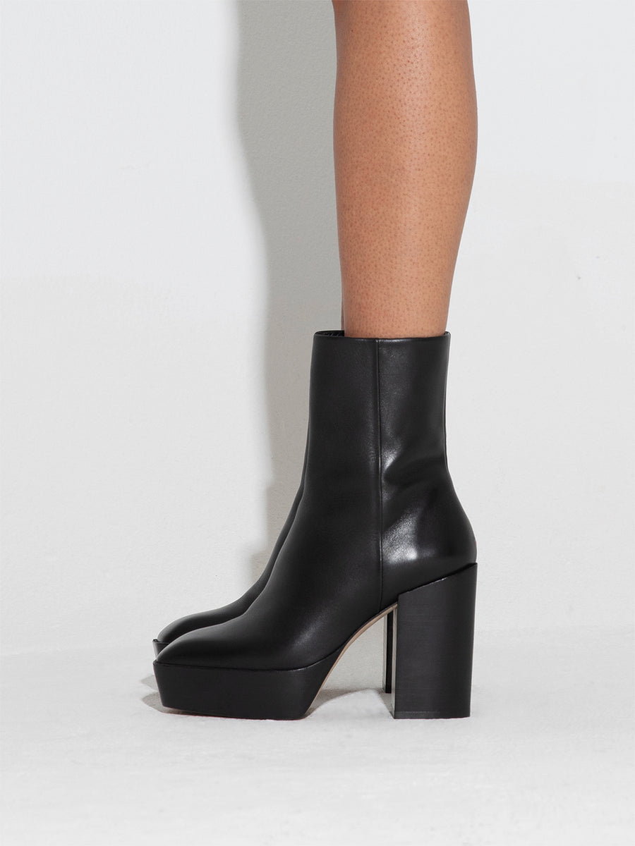 Berlin Leather Ankle Boots