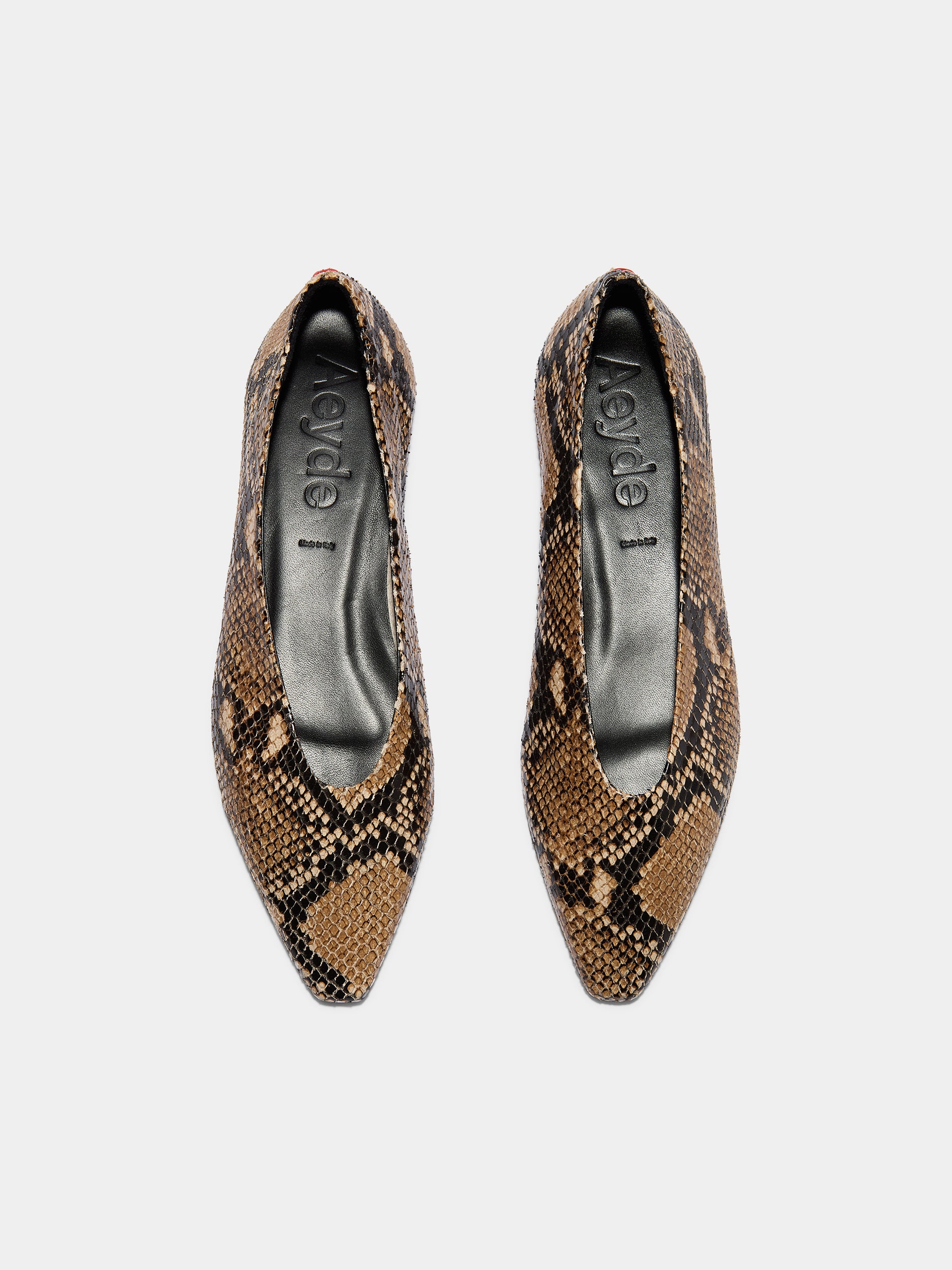 Betty Snake Print Ballet Flats - Image 5