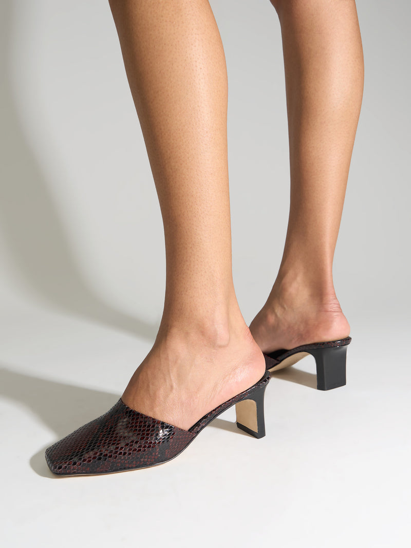 Blithe Square-Toe Mules