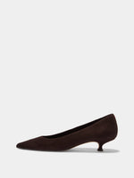 Cari Suede Pointed-Toe Pumps - Image 1