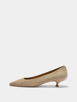Cari Suede Pointed-Toe Pumps - Image 1