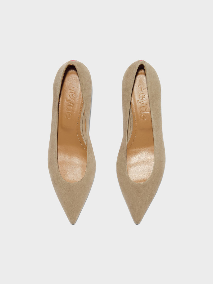 Cari Suede Pointed-Toe Pumps
