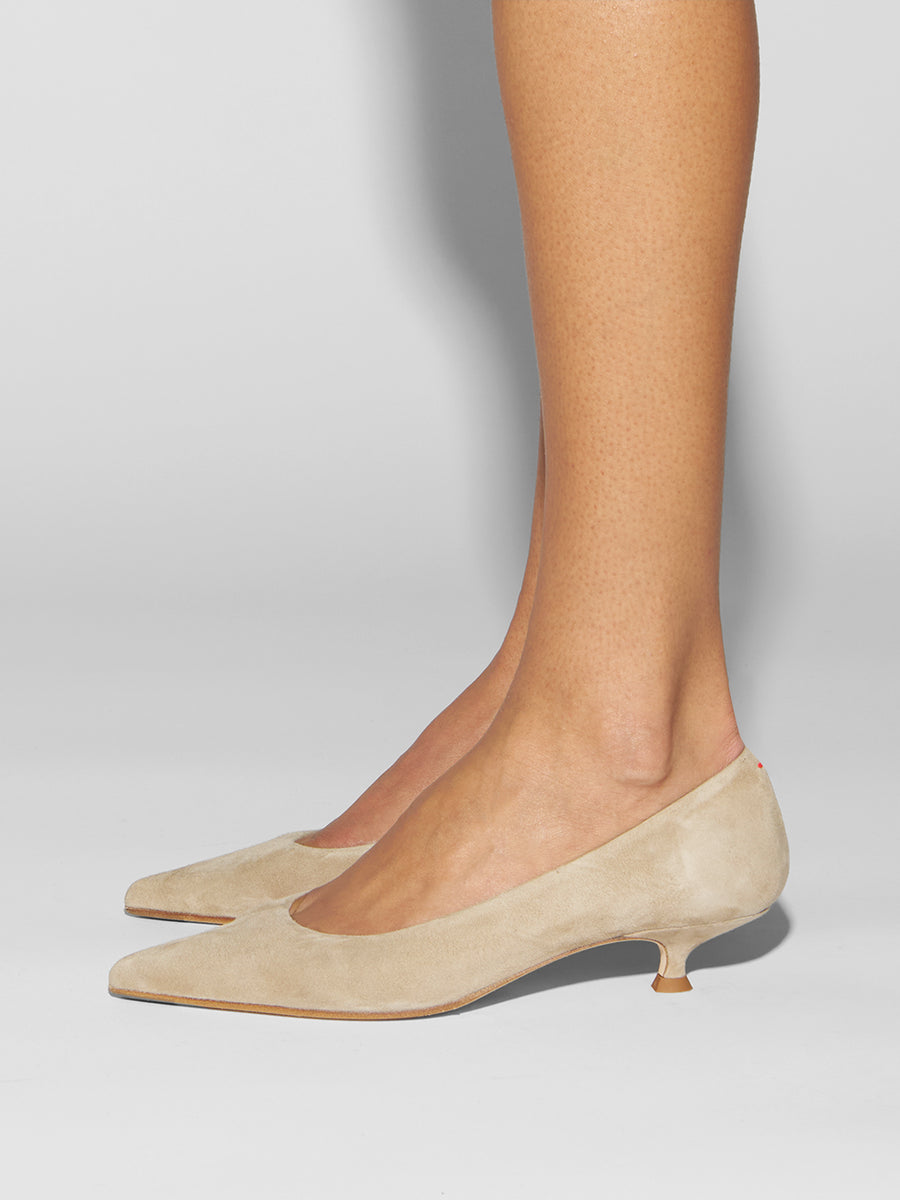 Cari Suede Pointed-Toe Pumps