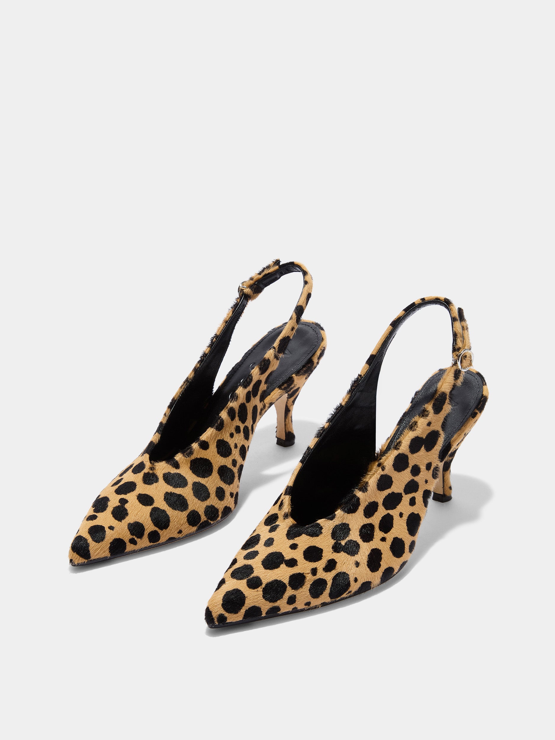 Carla Leopard Hair Pumps - Image 3